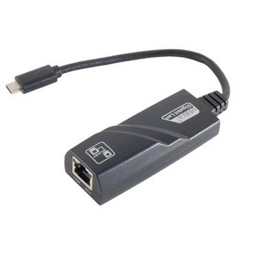 Adaptateur USB-C 3.0 vers RJ45 Gigabit 10/100/1000 Noir