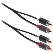 Cordon audio HQ 2 RCA mâles vers 2 RCA mâles - 2m