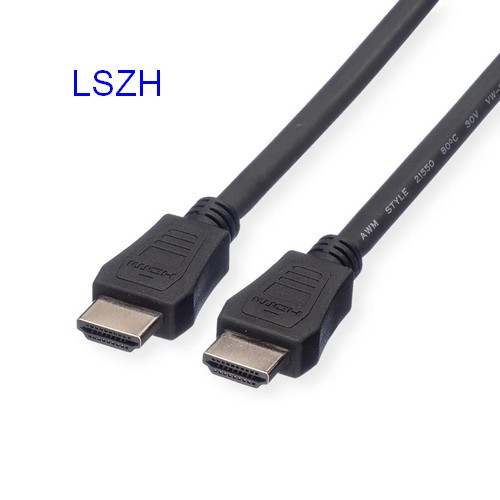 Cordon HDMI 2.0 (3840 x 2160 @30Hz) noir M/M LSZH - 10m