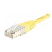 Cordon RJ45 cat.6a S/FTP 500 MHz jaune 1.5m