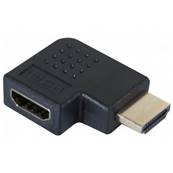 Adaptateur HDMI A mâle/femelle coudé à plat 270° vers la gauche