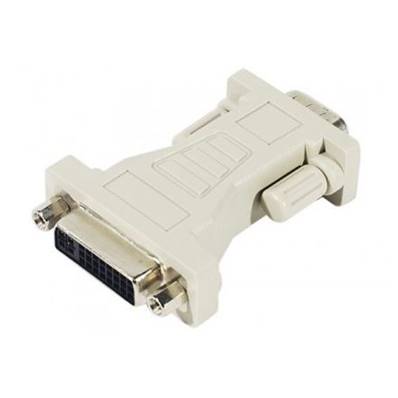 Adaptateur monobloc DVI-I femelle vers VGA HD15 mâle