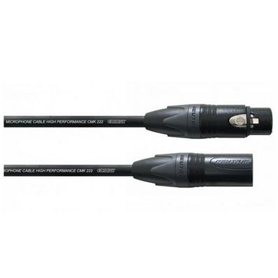 Cordon micro HQ XLR 3 pts M/F noires NEUTRIK - 20m