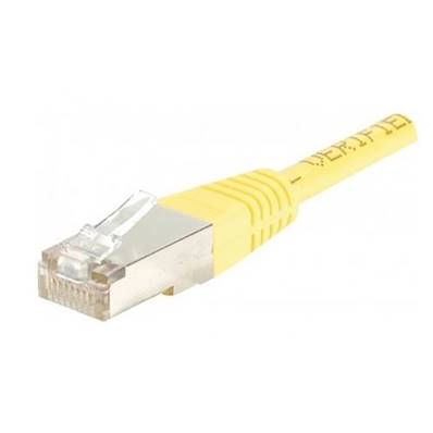 Cordon RJ45 cat.5e F/UTP 100 MHz jaune 10m