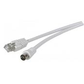 Cordon RJ45 vers TV (connecteur 9.5mm) M/M - 2.5m