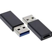 Adaptateur USB3.0 Type-A M vers USB-C 3.2 F monobloc