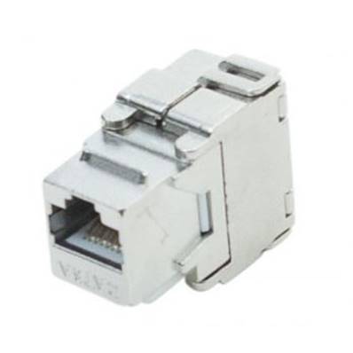 Embase Keystone RJ45 cat.6a FTP - câble rigide - connecteurs CAD