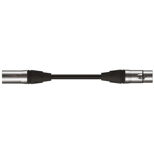 Cordon XLR Neutrik 3 pts M/F câble Viper noir - 3m