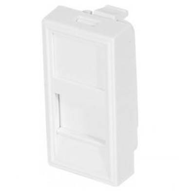 Demi-Plastron 22.5x45 pour traversée RJ45 Keystone (livré sans)