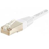 Cordon RJ45 cat.6 F/UTP 250 MHz blanc 3m