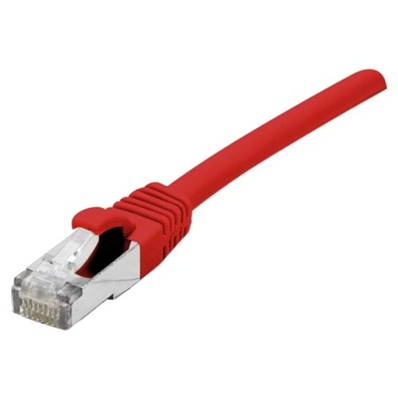 Cordon RJ45 cat.6a S/FTP 500 MHz LSOH snagless rouge 3m