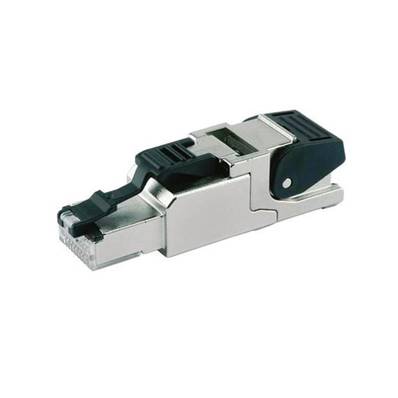 Fiche RJ 45 cat6A blindée,renforcée câble rigide/souple AWG22 à AWG26