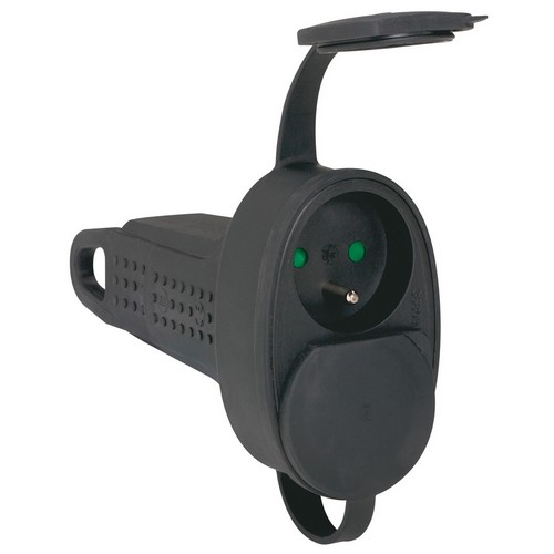 Prolongateur caoutchouc à câbler 2 prises de courant 2P+T 16A