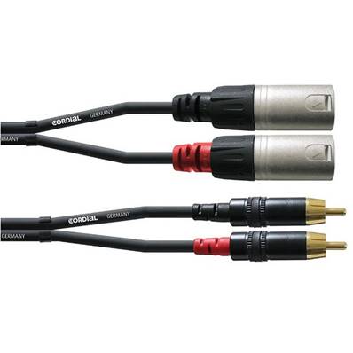 Cordon 2 RCA or vers 2 XLR M/M REAN - 1.5m