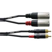 Cordon 2 RCA or vers 2 XLR M/M REAN - 1.5m