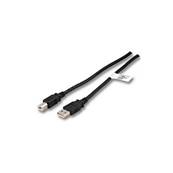 Cordon USB 2.0 Highspeed (480 Mbps) type A vers B M/M noir -3m