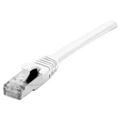 Cordon RJ45 cat.6a S/FTP 500 MHz LSOH snagless blanc 1m