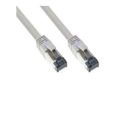 Cordon RJ45 Cat. 8 S/FTP gris snagless - 0.15m