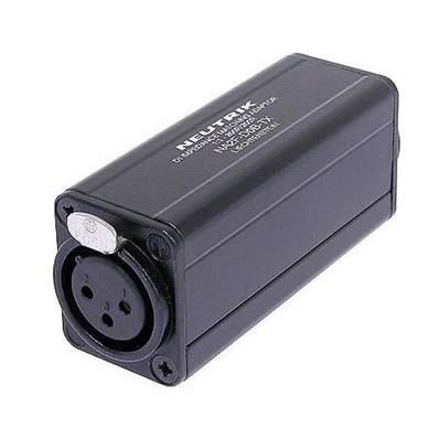 NA2F-D0B-TX Adaptateur avec transfo XLR 3 F/RCA F noire