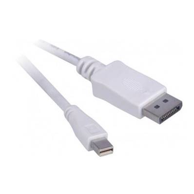 Cordon Mini-DP vers DisplayPort 1.2 (unidirectionnel) M/M blanc - 1m