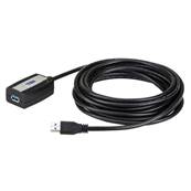 Aten UE350A - Cordon USB 3.1 (5 Gbps) amplifié type A M/F noir - 5m