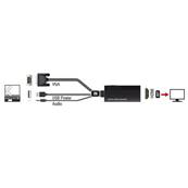 Convertisseur VGA+audio (jack 3,5mm) vers HDMI - 0.2m 