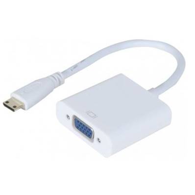 Adaptateur mini HDMI C mâle vers VGA femelle - 0.15m