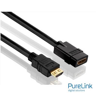 Cordon HDMI High Speed M/F souple- AWG28 -4K- 2m