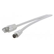 Cordon RJ45 vers fiche type F M/M - 1.5m