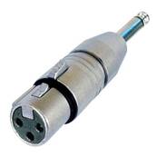 NA2FP Adaptateur XLR 3 femelle/Jack 6.35 mono mâle