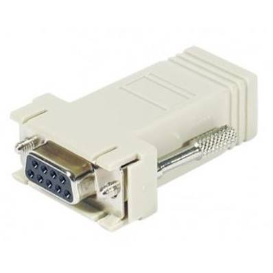 Adaptateur SUBD9 femelle vers RJ45 femelle (vis longues)