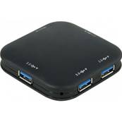 Hub 4 ports USB 3.0 noir  alimentation 5V 3A