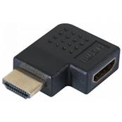 Adaptateur HDMI A mâle/femelle coudé à plat 270° vers la droite