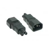 Adaptateur secteur 2.5A IEC C14 mâle/IEC C5 femelle