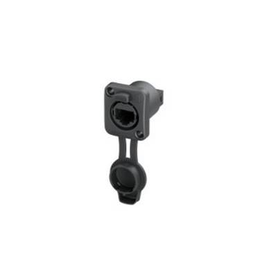 NE8FDIS-TOP Embase RJ45/IDC Cat6, noire, IP65