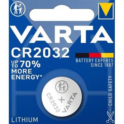 Pile lithium Varta CR2032 3V - blister de 1