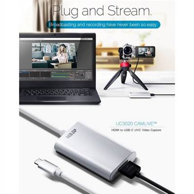 Aten UC3020 Camlive Capture vidéo HDMI vers USB-C UVC