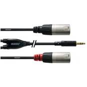 Cordon Jack 3.5mm stéréo or vers 2 XLR M/M REAN - 3m