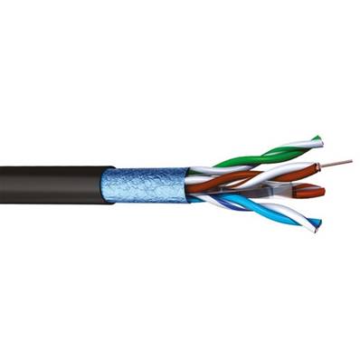 AUDIOLAN626 Câble souple cat.6 F/UTP 250MHZ AWG 26 PVC noir Ø 5,9mm