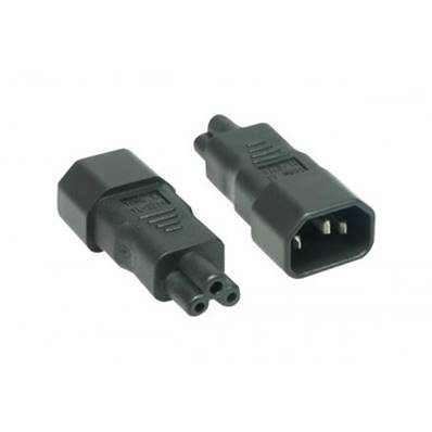 Adaptateur secteur 2.5A IEC C14 mâle/IEC C5 femelle