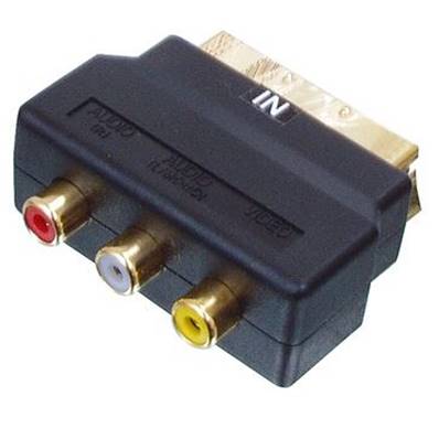 Adaptateur Péritel mâle vers 3xRCA femelle (audio in/vidéo in)