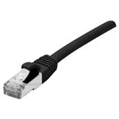 Cordon RJ45 cat.6a S/FTP 500 MHz LSOH snagless noir 5m