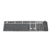 Clavier AZERTY flexible 109 touchesUSB/PS2 étanche