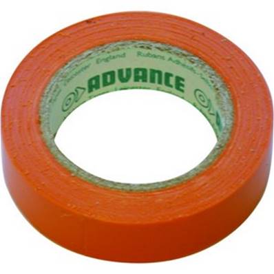 10 rubans isolant électrique Advance AT7 15 mm x 10 m orange