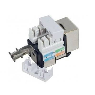 Embase Keystone courte RJ45 cat.5e FTP - câble rigide - connecteurs