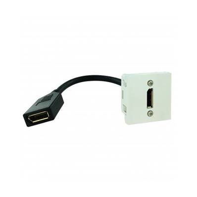 Plastron 45x45 DisplayPort 1.2 F/F - 0.2m