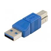 Adaptateur monobloc USB 3.0 SuperSpeed type A M vers type B M