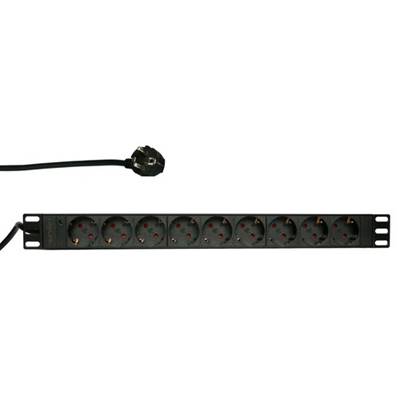 Réglette secteur 19" 9 prises SCHUKO 16A 230V cordon 2m