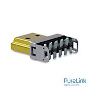 Guide câble en métal pour connecteur HDMI à compression