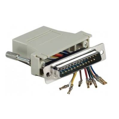 Adaptateur SUBD25 mâle vers RJ45 femelle (vis longues)